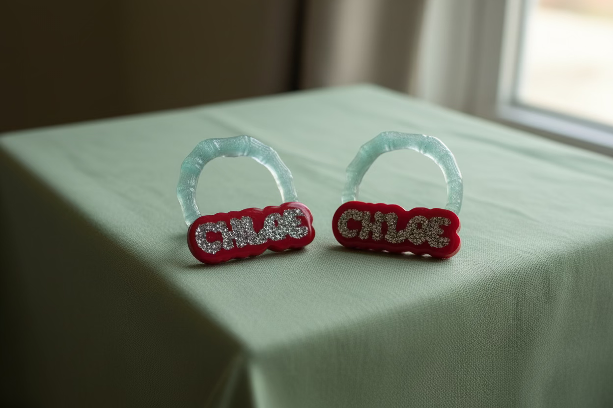 Personalized Bamboo Earrings