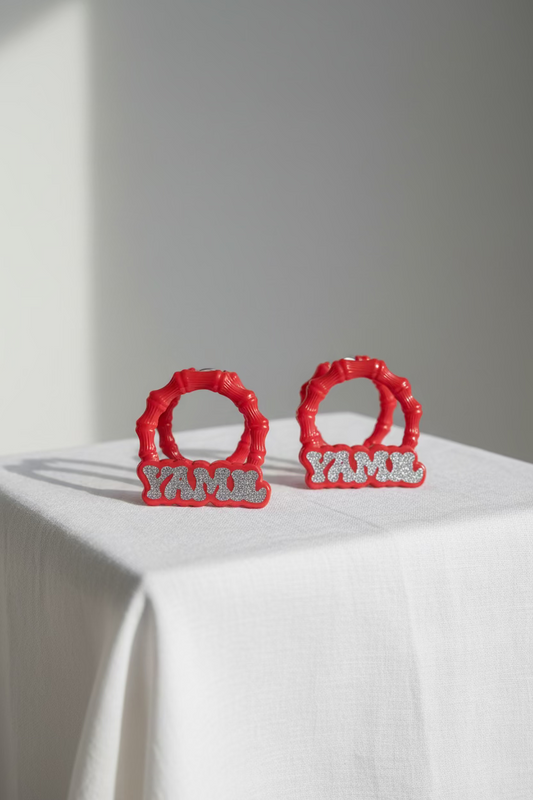 Personalized Bamboo Earrings
